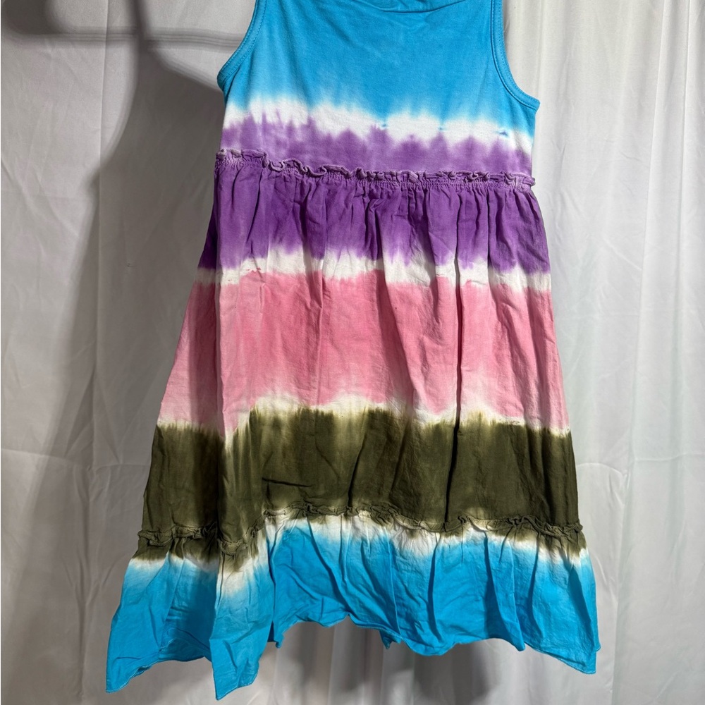 Children’s Place Multicolor Tie-Dye Kids Dress Sz 14 (5QF) - Picture 3 of 3